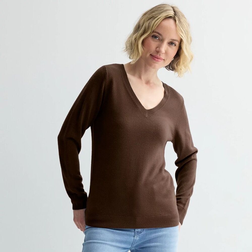 Women's Croft & Barrow® The Extra Soft V-Neck Sweater